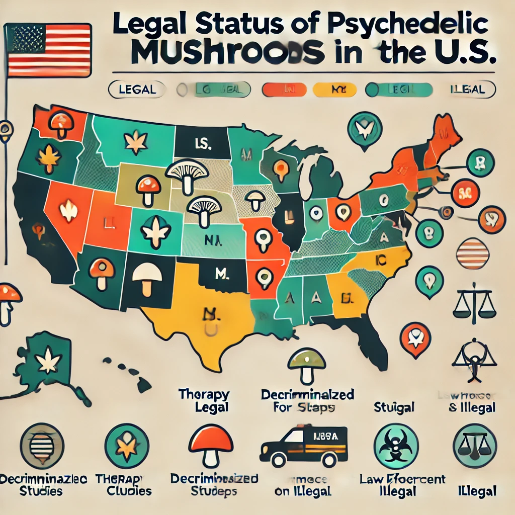 The Legal Landscape of Psychedelic Mushrooms in the U.S.